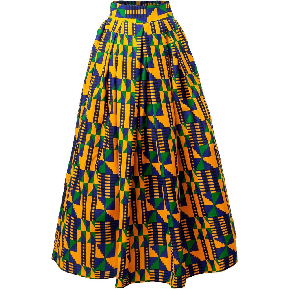 6277 African Traditional Costume Ankara Print Skirt Dashiki Long Skirts